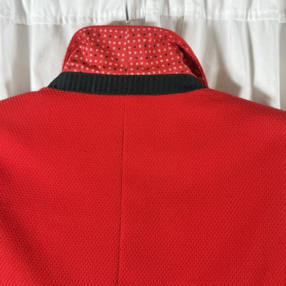 The Limited Notched collar Single Button Blazer Red S academia Preppy 88-20 - Picture 12 of 16
